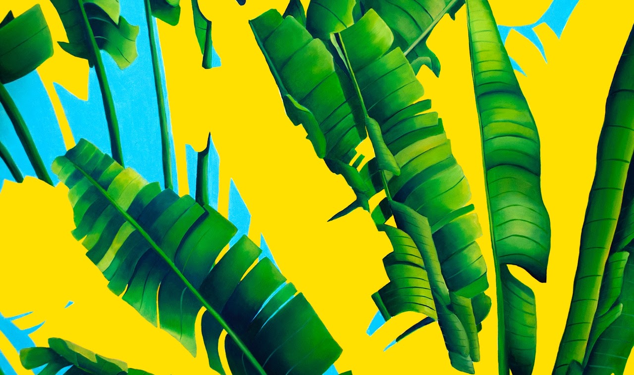 Palms, close, yellow