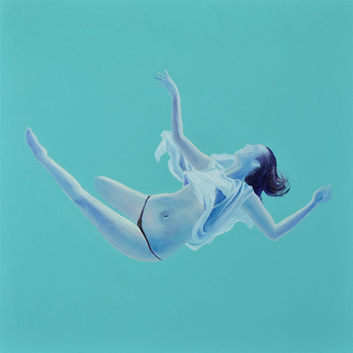 Swimmer, in motion